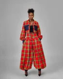 Maasai Shuka Two Piece Trouser Set
